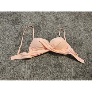NWOT pink bikini top size Medium
